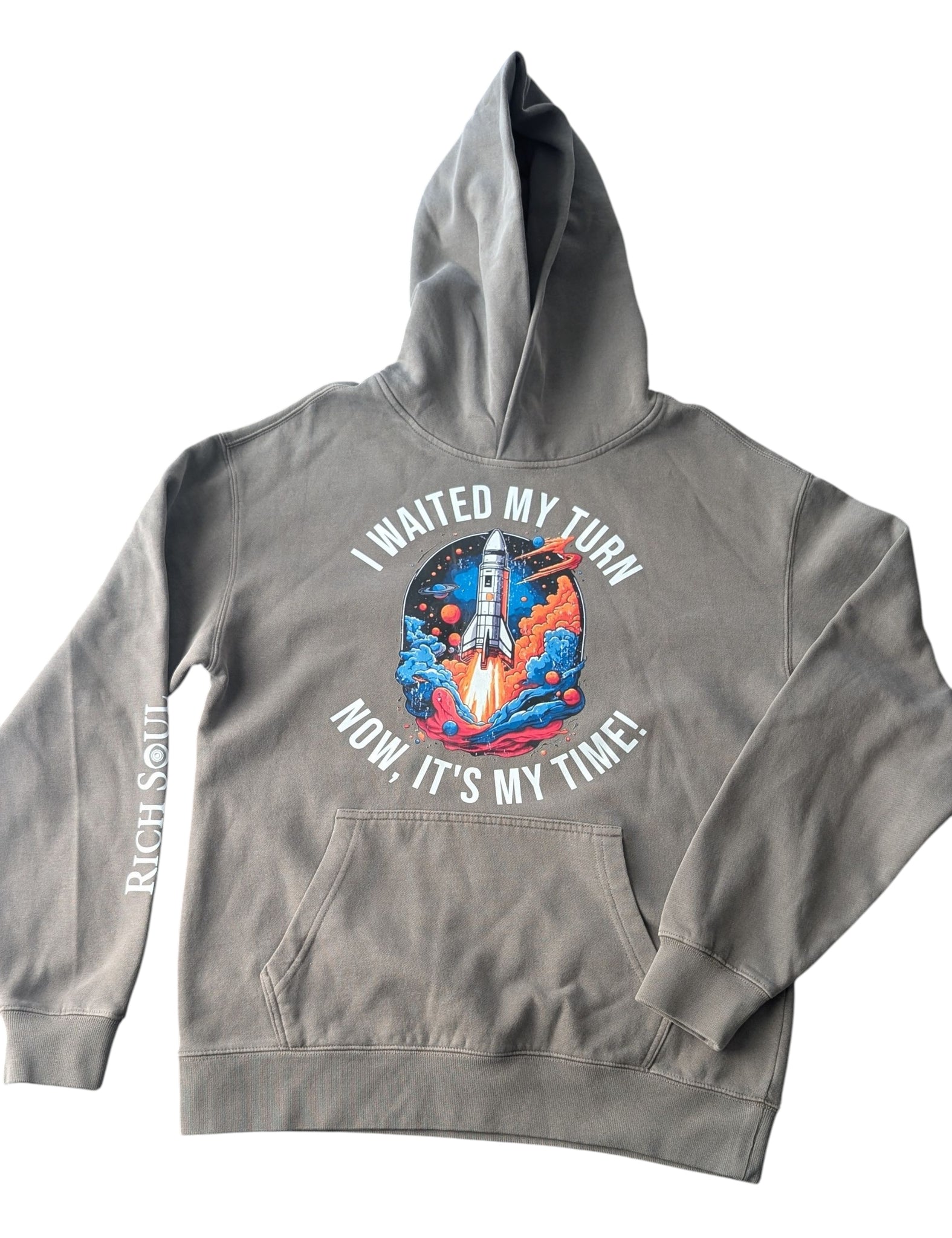 Waiting My Turn Gray Hoodie
