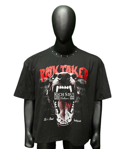 Risk Taker Cropped Oversized Tee