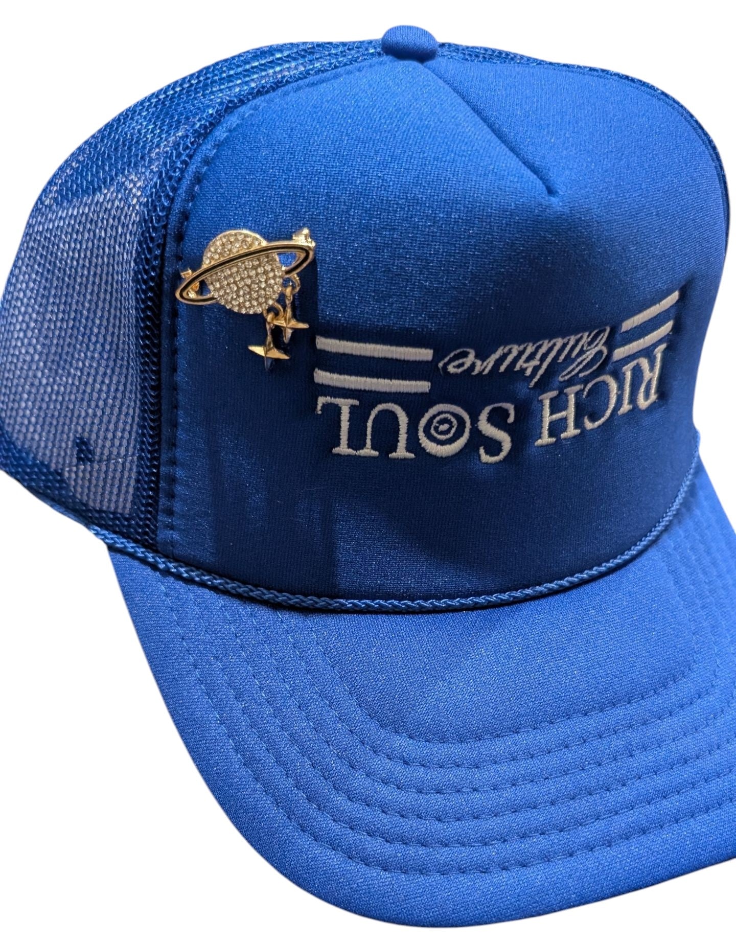 Royal Blue Mesh Upsidedown Snapback Hat