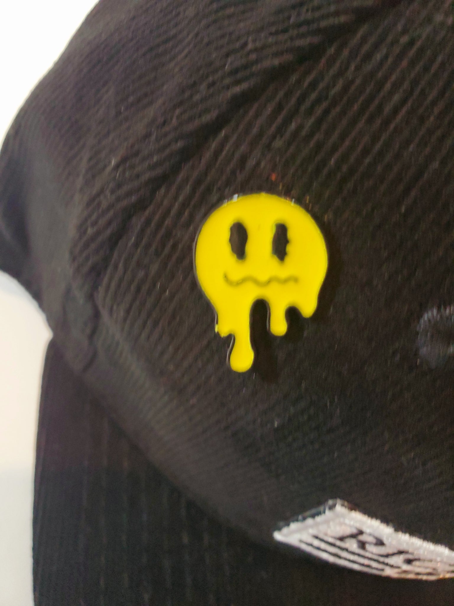 Black Ghosted Hat
