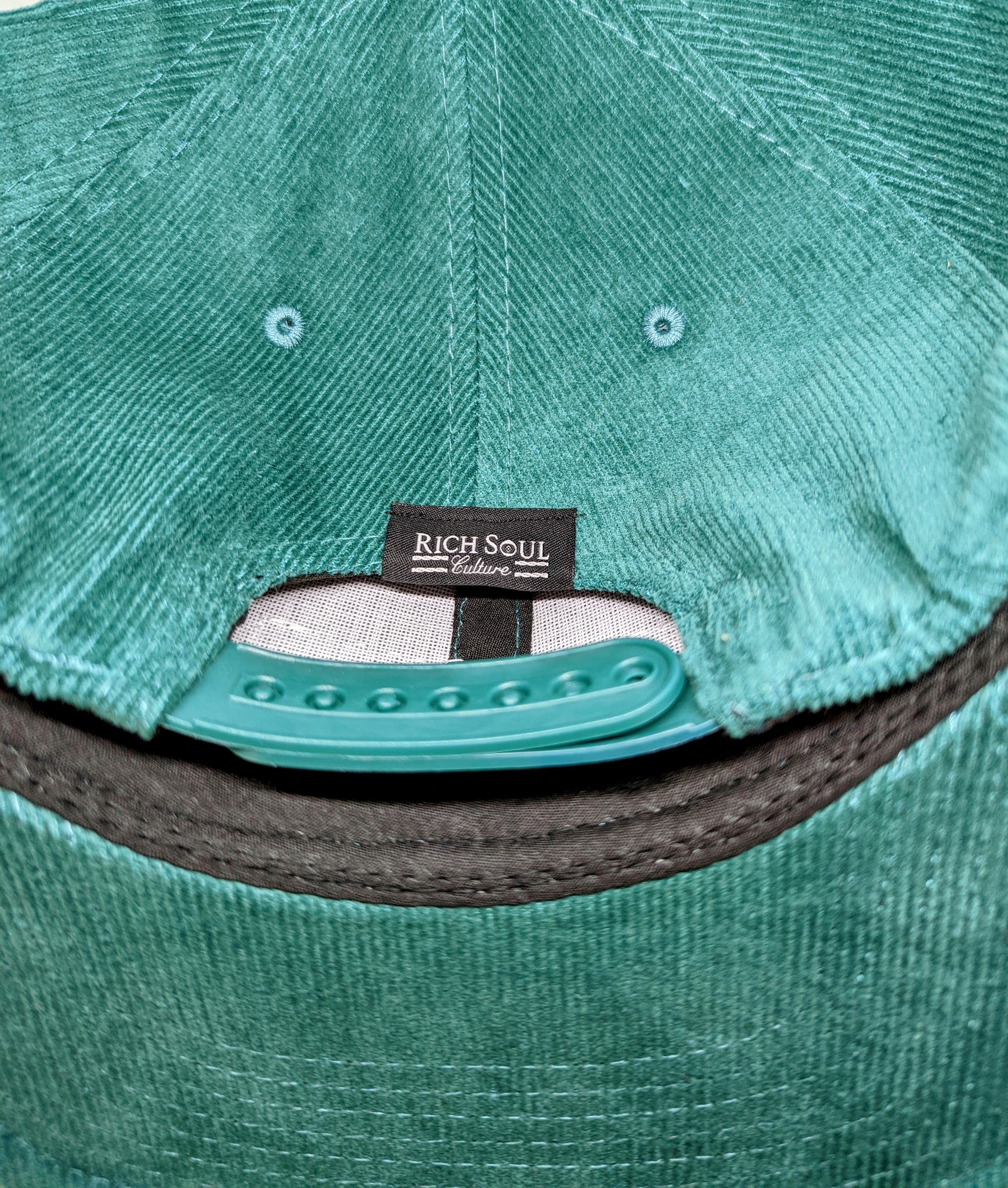 Turquoise Ghosted Hat